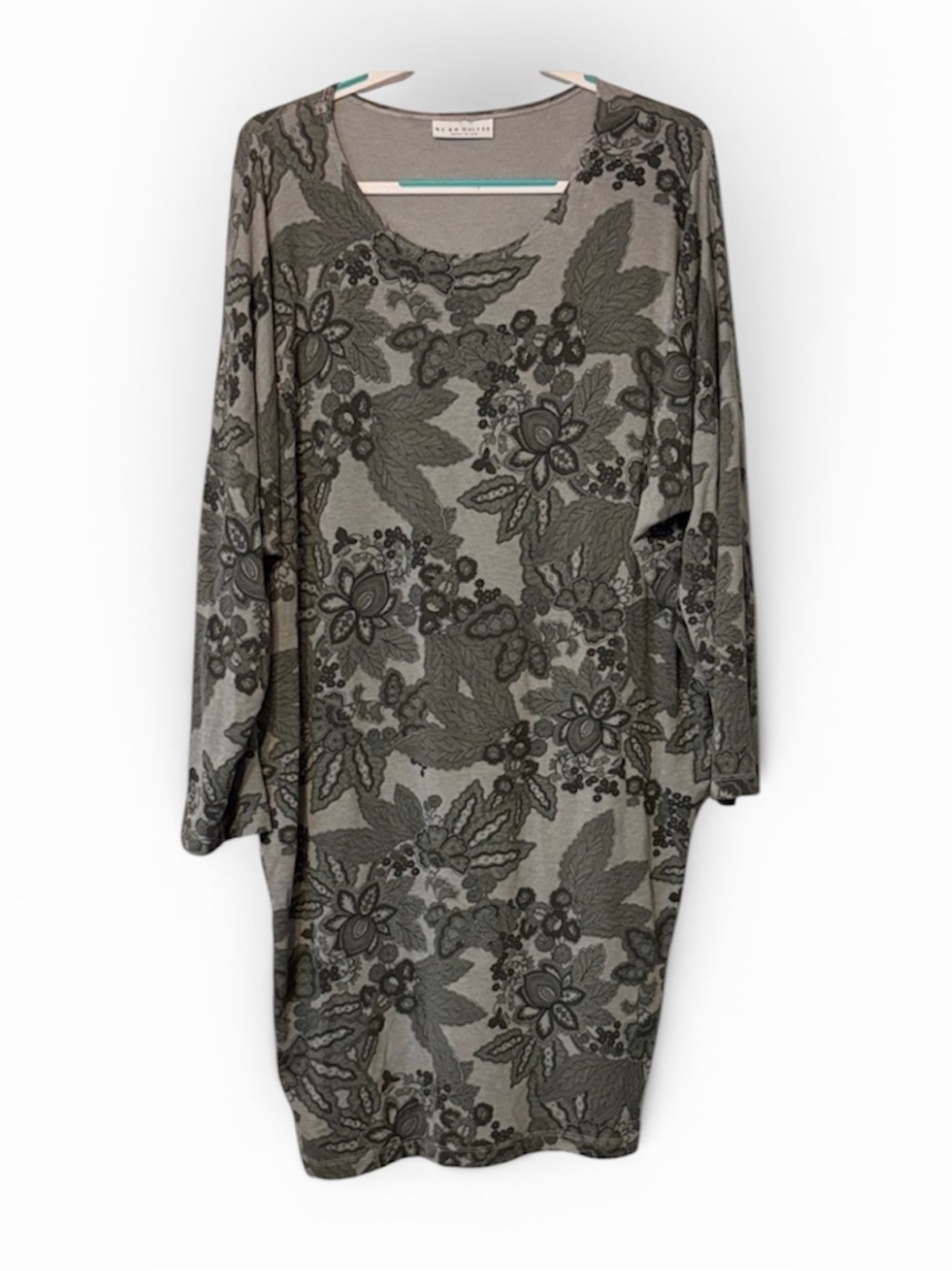 Bryn Walker Gray Floral Tunic Dress